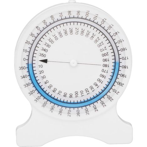 Inclinomètre à bulle étanche avec cadran rotatif résistant aux rayures pour mesurer l'amplitude des mouvements en physiothérapie