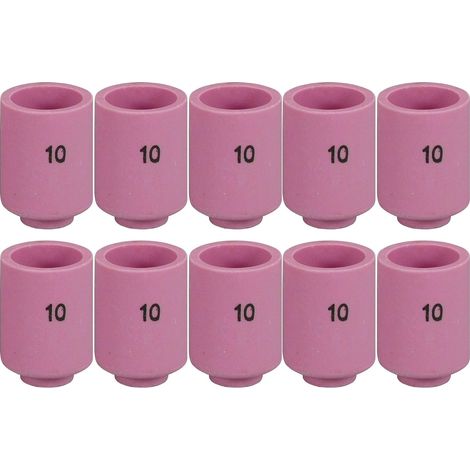 Accessoires de Chalumeau de Soudure TIG - Gobelets Céramiques de Buse en Alumine 13N13 10 Orifice 16,0mm - Adaptés pour PTA SR DB WP 9 17 18 20 25 26 - Pack de 10 (1/5)