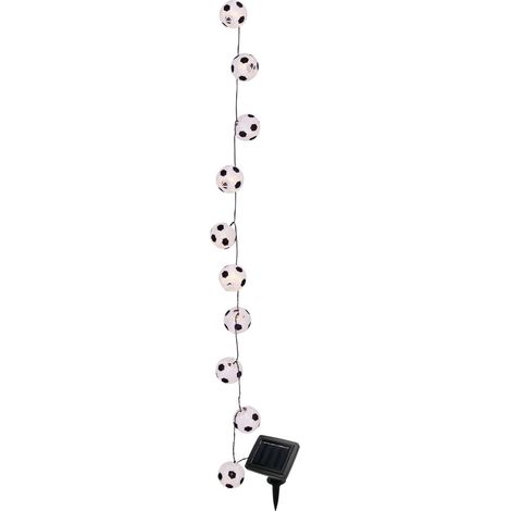 Guirlande lumineuse solaire LED extérieur Football 20 boules textile noir 5,8 m - PANGIVO (1/5)