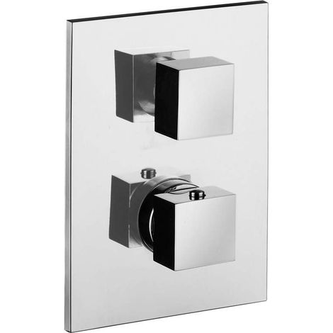 Mezclador termostático empotrado 3 salidas Paffoni Level LEQ519CR  Cromo - 3 salida - In ABS