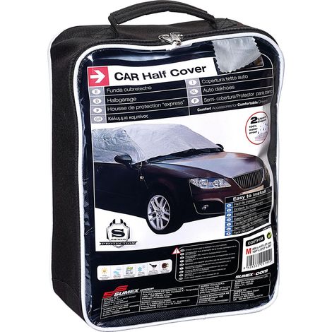 Semi housse de voiture Taille M 100 Etanche plastique gris