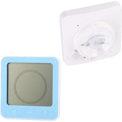 Digitales Mini-Thermometer, wasserdicht, Temperaturanzeige für den Außenbereich, Garten, blau (1/5)