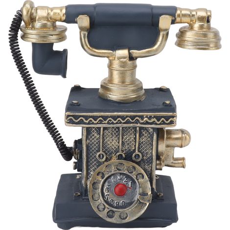 Décoration ingénieuse pour la maison : téléphone fixe vintage, agencement décoratif créatif, décoration de bureau (1/5)