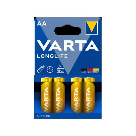 Le Batterie Longlife Mignon Aa, 4-Er Bli. Varta