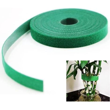 Garden Ties for Ligatures, Tree Support Straps, Tree Ties and Large Plant Ties (10m x 10mm, Green)