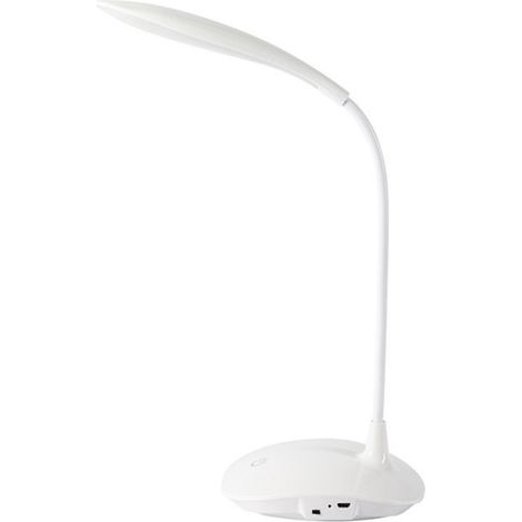 Lampada da scrivania a LED, lampada da scrivania flessibile a 360°, piccola lampada da scrivania a LED ricaricabile, dimmerabile con 3 livelli di luminosità, ricaricabile tramite USB (1/5)