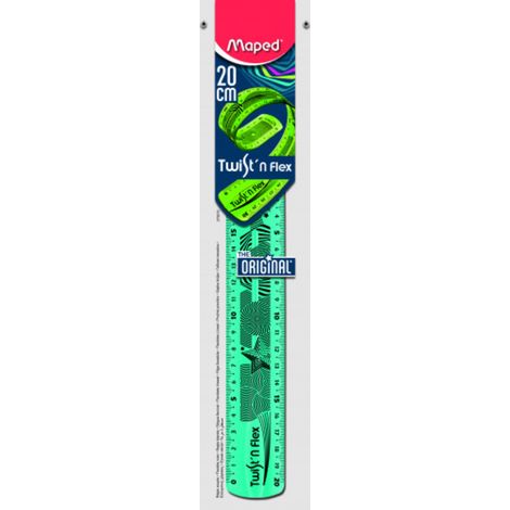 Regla maped plastico flexible de 20 cms colores surtidos (1/5)