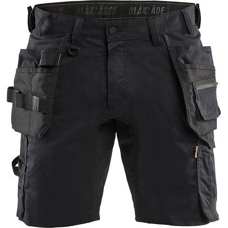 Short de travail stretch 2D 1752 - Noir 4XL - FR(58) - SE(C64) - Standards
