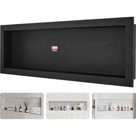 Niche Encastrable Salle de Bain 127x40 64x10 cm Niche de Douche (1/5)