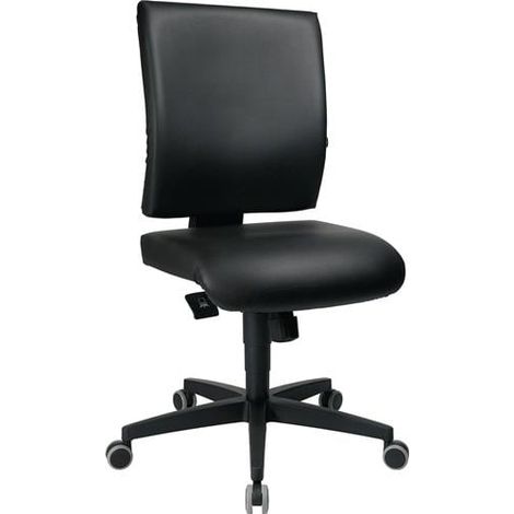 Silla de oficina Lightstar 10 Rl.Tapicería de piel sintética negra 410-530mm (1/5)