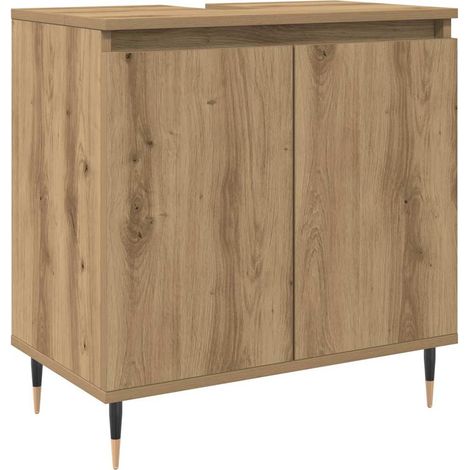 Maison Exclusive - Badschrank Artisan-Eiche 58x33x60 cm Holzwerks