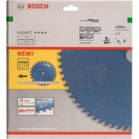 Bosch Expert hoja de sierra circular 210 mm 48 dientes