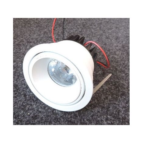 Spot encastré LED 14W blanc fixe Ø 80mm avec module 3000K 1453lm pour alim 350mA (non incl) 21° CCTLed Targetti (1/2)