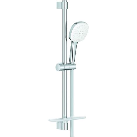 GROHE Brausestangenset Tempesta Cube 110 269073 600mm 2 Strahl Ablage WS chrom, 26907003