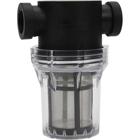 Prefiltro de jardín, filtro de acero inoxidable, filtro de tubería de alto caudal, bomba de riego de jardín (4 puntos a 40 mallas) (1/5)