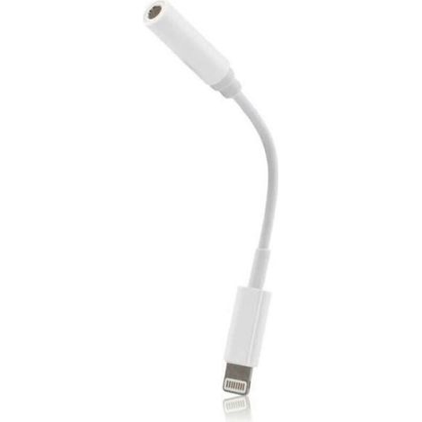 Adaptateur pour embout Lightning vers prise Jack 3,5mm Blanc