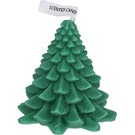 Sapin de Noël parfumé vert, bougies décoratives exquises pour table, chambre et salon, lot de 6 pièces (1/5)