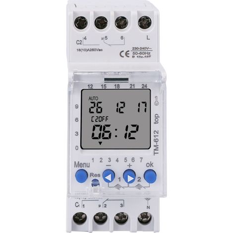 TM612 Mikrocomputer-Zeitschalter, Industrie-Zeitschaltuhr, 220 V, vollautomatischer Abschalttimer (1/2)