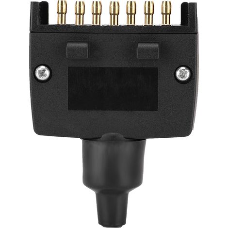 Fiche mâle plate 7 broches adaptateur connecteur norme australienne pour caravane attelage (1/5)