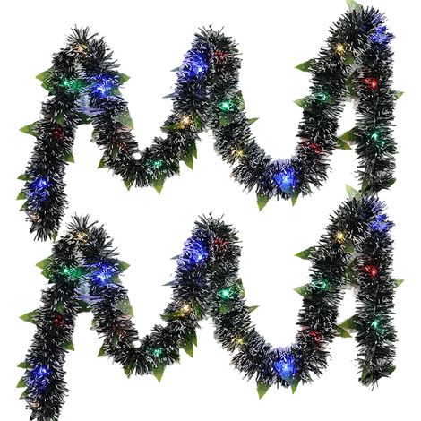 de guirlandes lumineuses artificielles Noël avec LED mètres à modes lumière colorée C Lot 2 10m 10 100LED 8 (1/5)