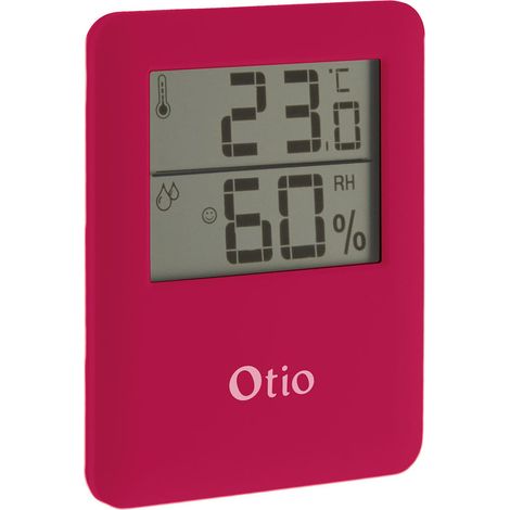 Otio – Thermomètre hygromètre magnétique LCD – Plage de température 0/50°C – Plage d'humidité 20 à 95% – Fixation magnétique (1/3)