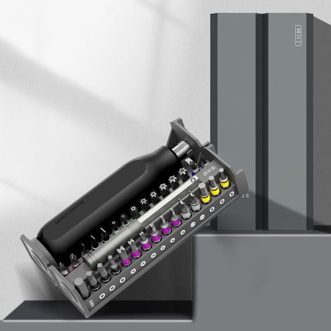 40 en 1 Tournevis Électrique, Outils de Réparation pour Téléphone, Ordinateur et Appareils Électroniques, Kit de Précision avec Embouts Magnétiques (1/2)