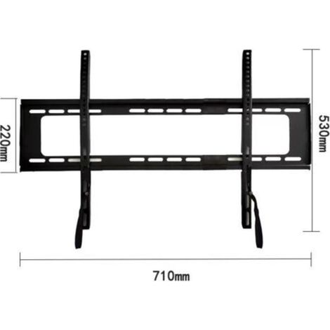 Support mural fixe pour téléviseur - Convient aux téléviseurs de 37 à 86 pouces - Universel, jusqu'à 100 kg - Matériel de montage inclus