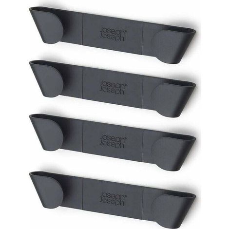 Ensemble de 4 porte-couvercles pour casseroles - Gris (1/4)