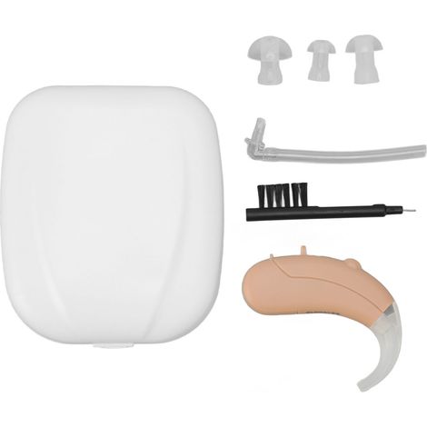 Amplificateur auditif intelligent réduction bruit, bouchon oreille silicone, faible consommation, amplification sonore senior (1/5)