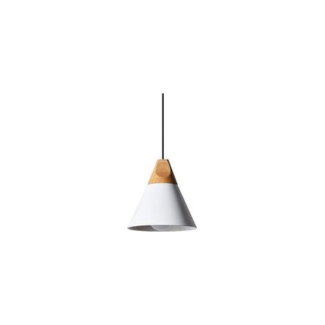 E27-Pendelleuchte aus Holz und Metall, Industriestil, Deckenleuchte für den Innenbereich, Aluminium-Kronleuchter, höhenverstellbare Lampe für Wohnzimmer und Restaurants - Crezuo