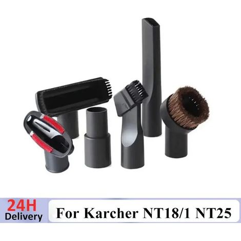 Outil de nettoyage de buse, brosse et accessoires pour aspirateurs Karcher NT18/1, NT25/1, NT30/1, NT38/1, WD1, WD2, WD3, WD4, WD5, MV3, MV5 et DS550