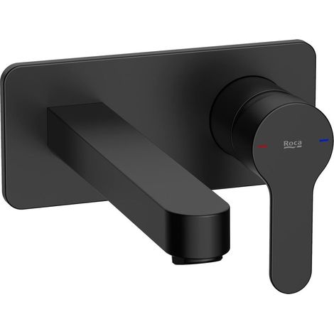 ROCA A5A3L09NB0 L20 Grifo Monomando Empotrable Lavabo Cold Start Negro Mate - ref: A5A3L09NB0