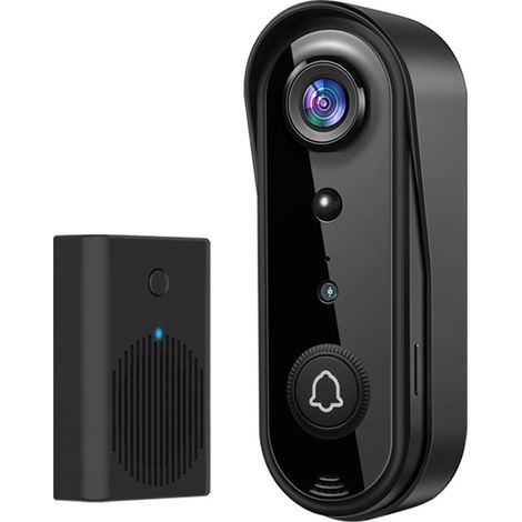 Videoportero inalámbrico, detección de movimiento mediante IA, llamadas bidireccionales, compatible con tarjeta Micro SD y almacenamiento en la nube/alimentación de CA. (1/5)