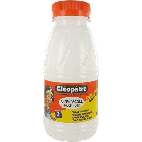 Colle vinylique - CLEOPATRE - Vinyl'Ecole - 250 gr - Multi-matériaux - Idéale pour bricolage