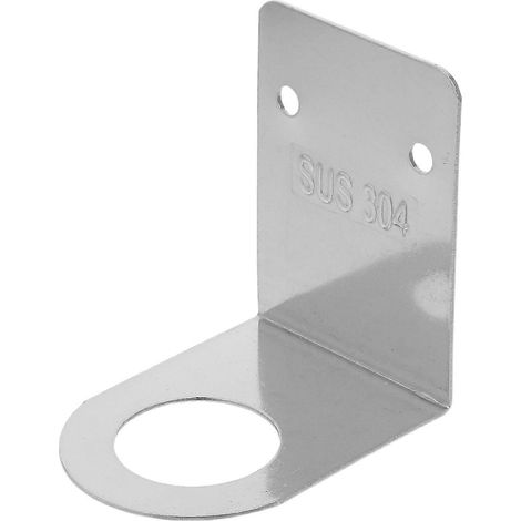 Lot de 4 supports muraux pour distributeur de savon, porte-flacons, étagère de rangement pour flacons de savon de douche et shampoing en acier inoxydable, adaptée aux murs carrelés. (1/4)