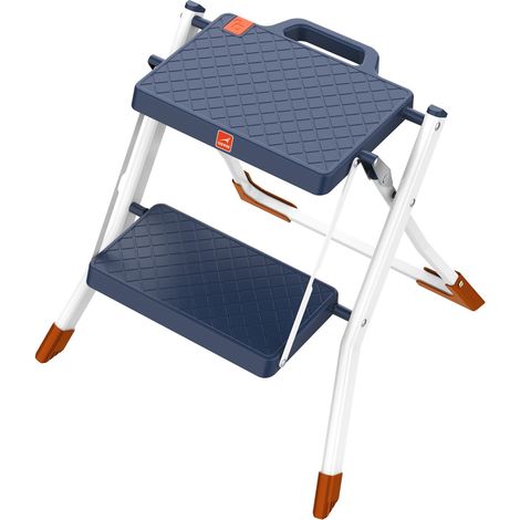 Tabouret en acier avec marches en plastique 2 marches