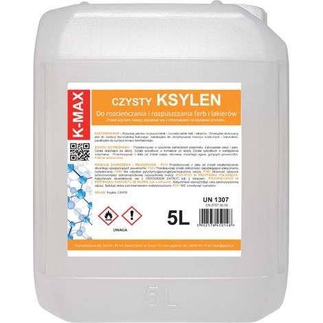 Diluant Xylène - 5 L - Pour Peintures Et Vernis - Solvant Organique - Compatible Application Professionnelle Et Domestique