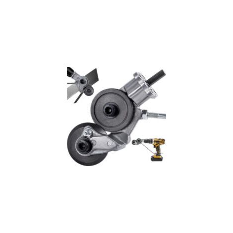 Grignoteuse de tôle pour perceuse électrique – Coupe précise fer, acier, cuivre, aluminium – Compatible 12V/21V – Installation rapide
