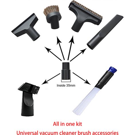 Balai poussière universel de remplacement pour aspirateur, accessoire adaptable aux tuyaux standard de 32 mm (1/3)