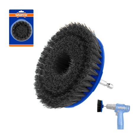 Brosse à récurer dure WADFOW WNY3440 de 4 pouces, poils durables, tige hexagonale (1/3)