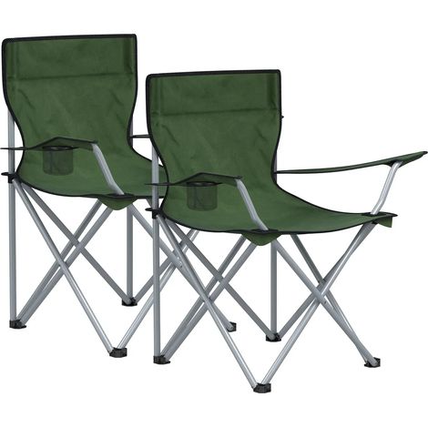 Chaises de camping SONGMICS, lot de 2, chaises pliantes, chaises d'extérieur jusqu'à 120 kg (1/5)