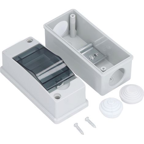 IP65-Schutzverteilerkasten. Elektronischer Anschlusskasten mit transparentem Deckel. (1/5)