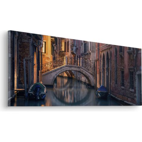 Komar Canvasbild Night Cruise - 30 x 90 cm - Bild auf Keilrahmen - Naturmotiv (1/2)