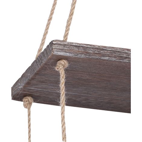 Étagère murale vintage en bois pour jardin, support pour pots de fleurs, décoration intérieure (trois niveaux) (1/5)