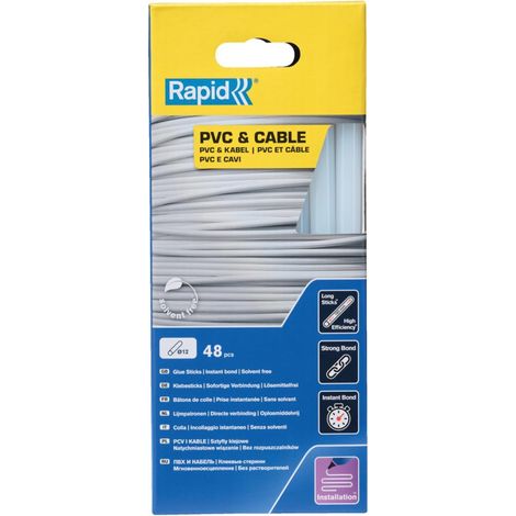 PVC- und Kabelkleber – 190 mm x 48 Stück (ca. 880 g) – Box