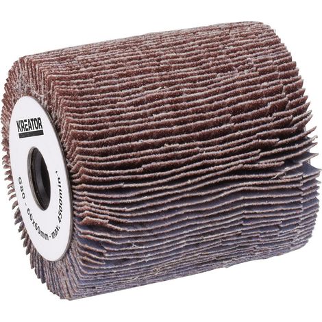 Spazzola Lamellare 60 × 60 mm Grana 80 – Ruota Abrasiva per Trapano - KRT270211