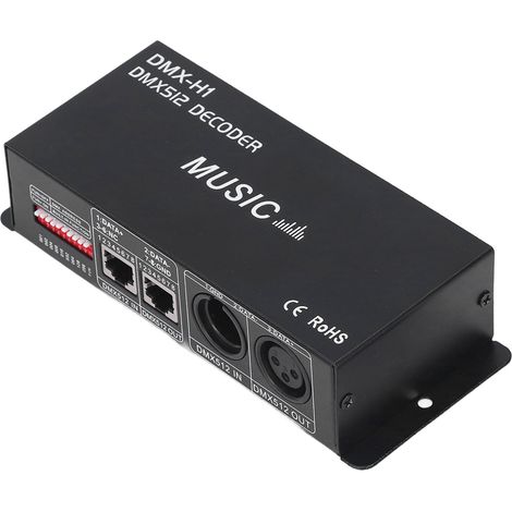 Décodeur DMX 512 4 canaux avec variateur RGB et contrôleur LED pour bars, hôtels et bars sans alcool 4A (1/5)