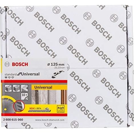 Bosch Disco de corte con diamante Standard 125 mm pack de 10 (1/3)