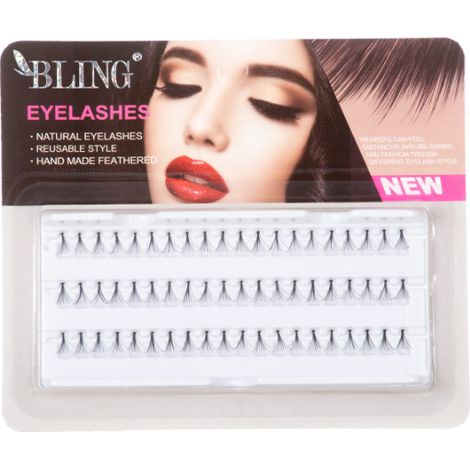 Natürlich glitzernde Wimpernbüschel, 14 mm