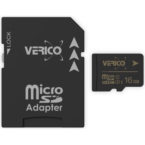 Carte mémoire microSDHC verico 16 Go, Class 10, UHS-I, avec adaptateur (1/5)